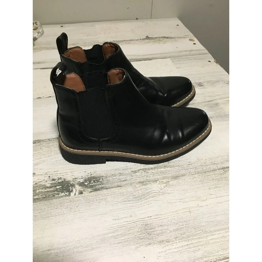 Deerstags Zane girls black pull on ankle boots with memory foam size 13M